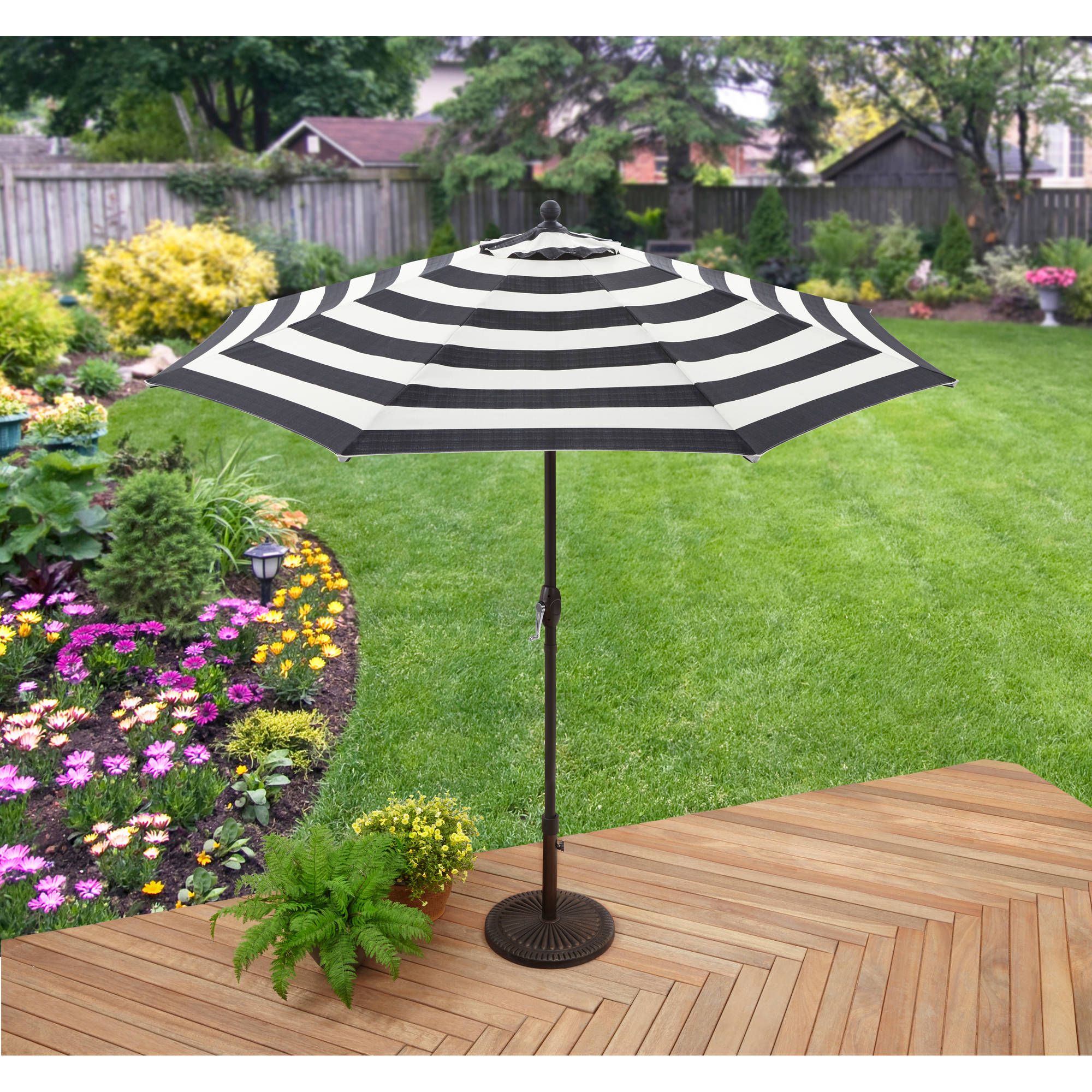 Better Homes Gardens Outdoor Market Patio Umbrella Ibiza Stripe