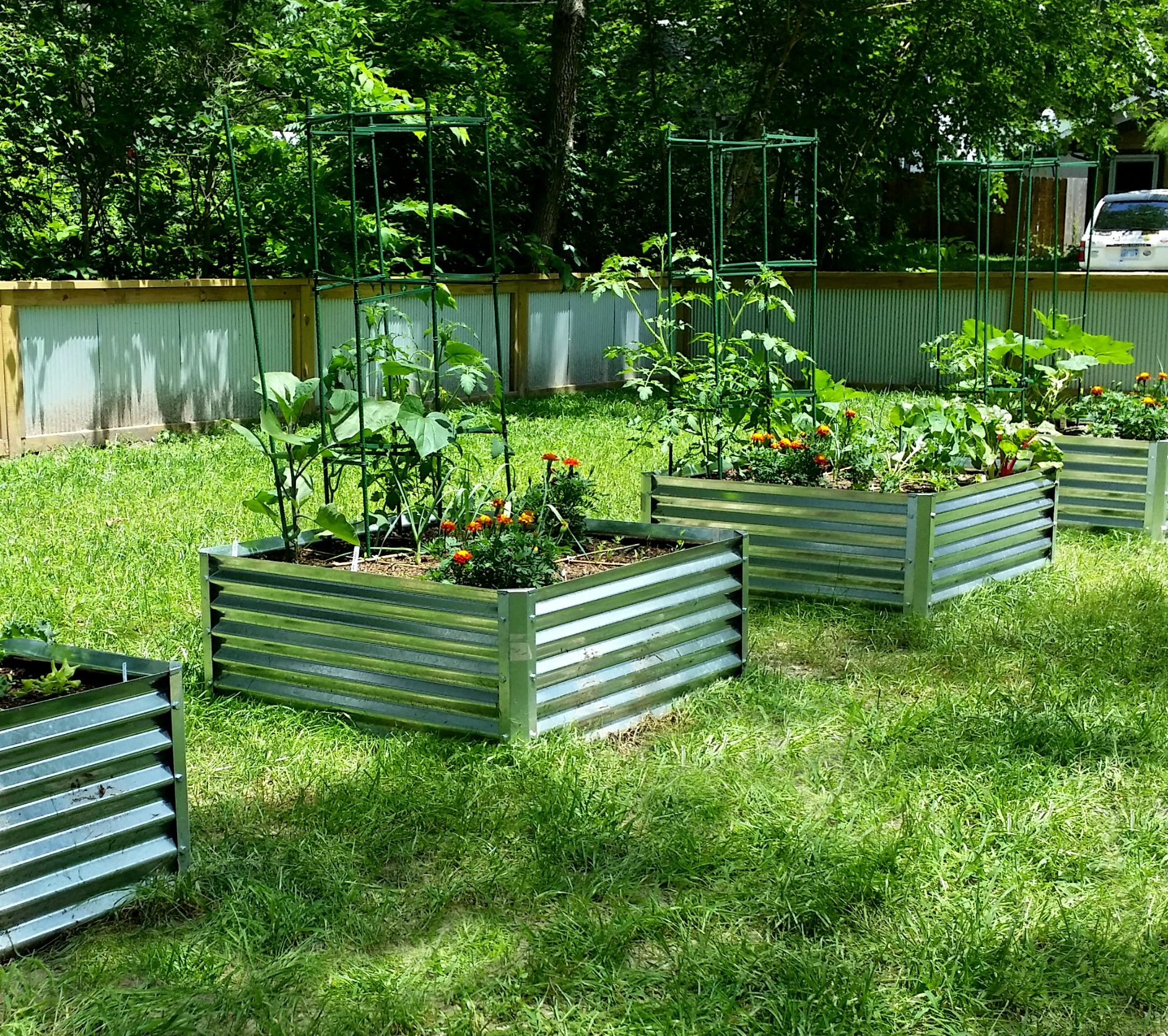 Corrugated Metal Planter Box