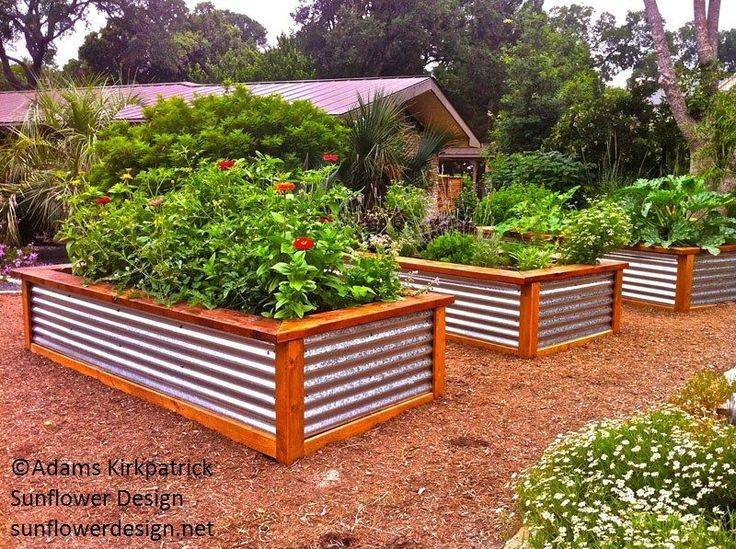 Corrugated Metal Raised Beds