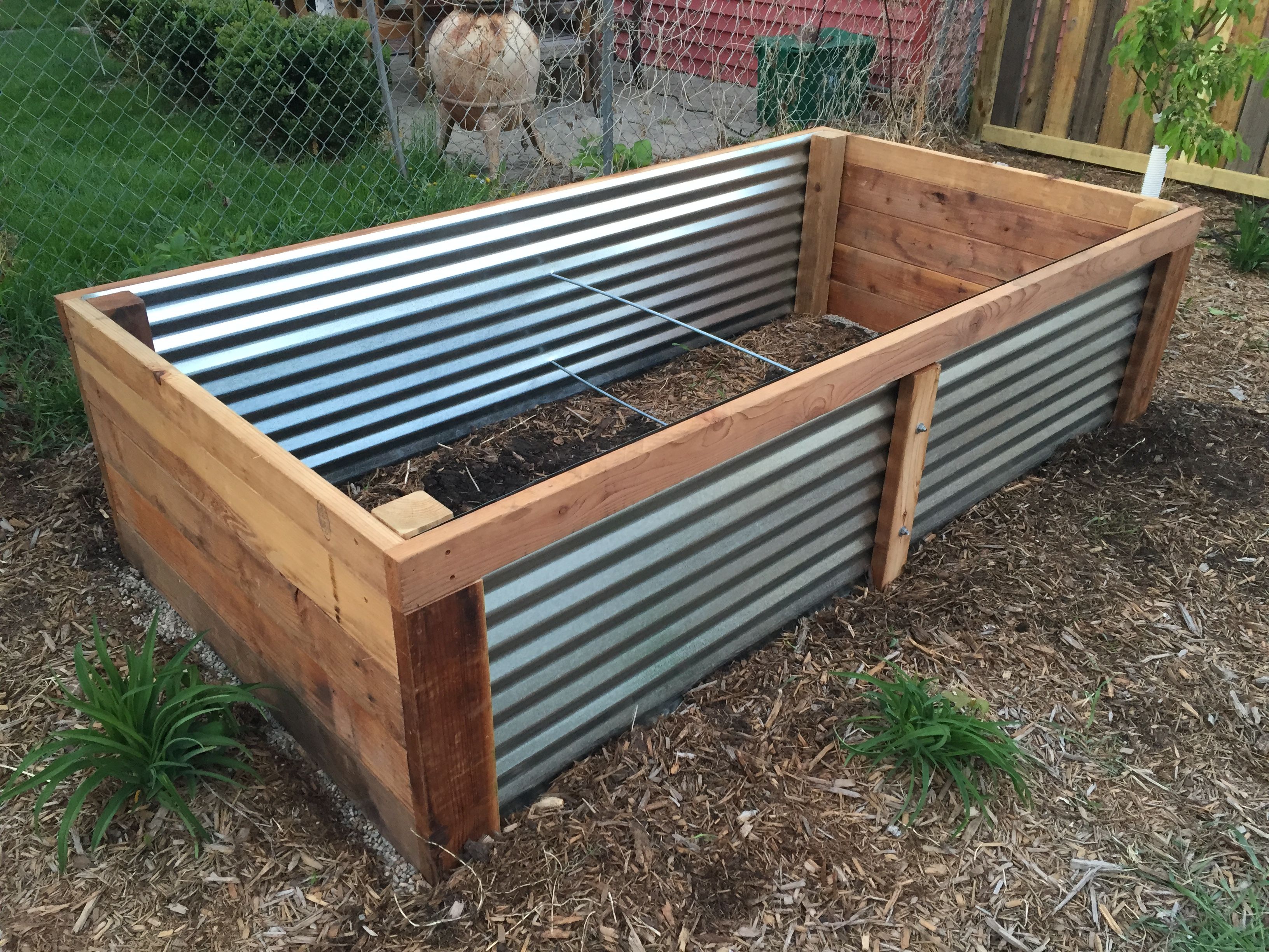 Corrugated Metal Garden Bed Raised Bed Garden Planter Diy Corrugated