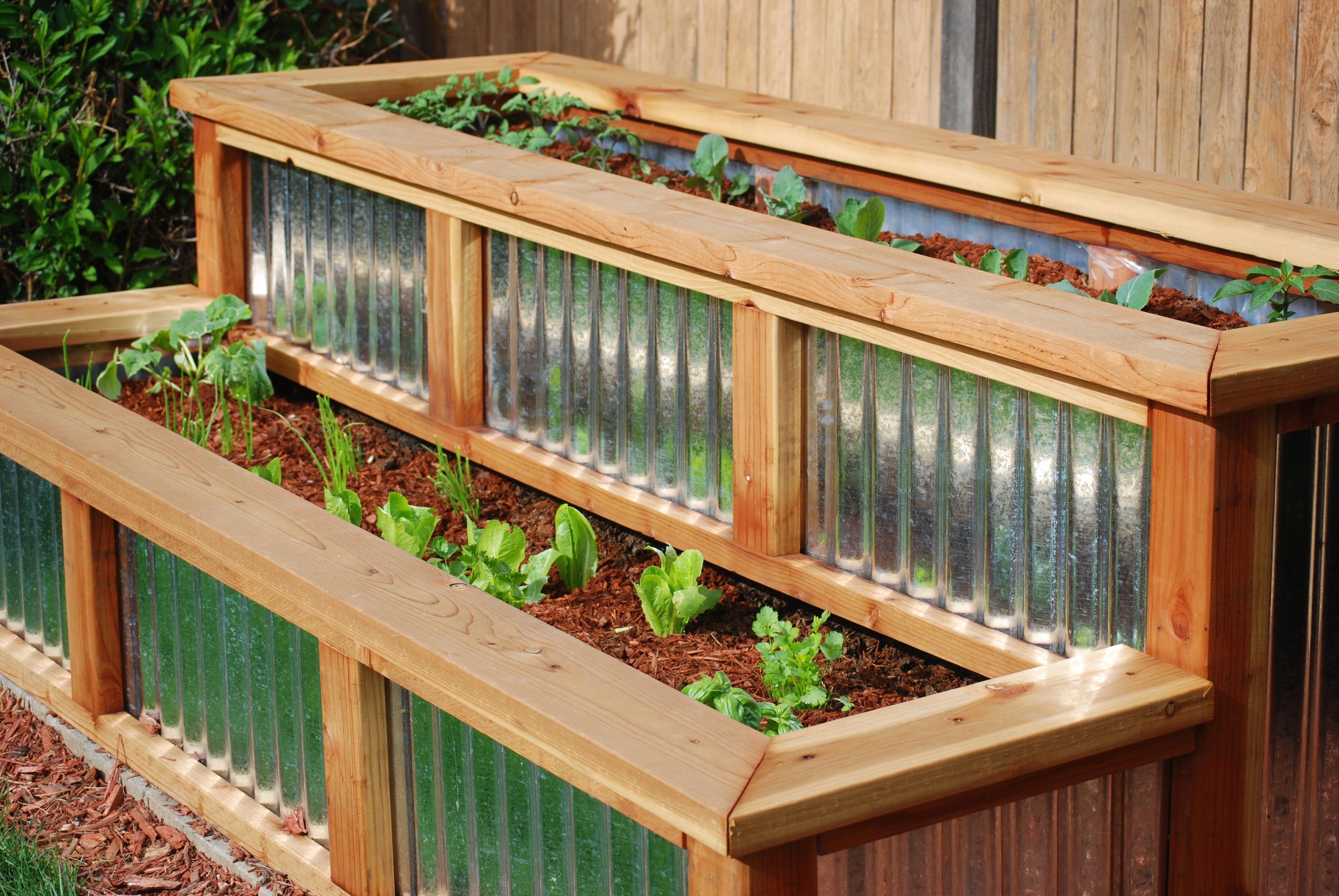 Corrugated Metal Raised Garden Beds Diy