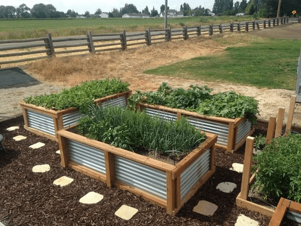 Corrugated Raised Beds