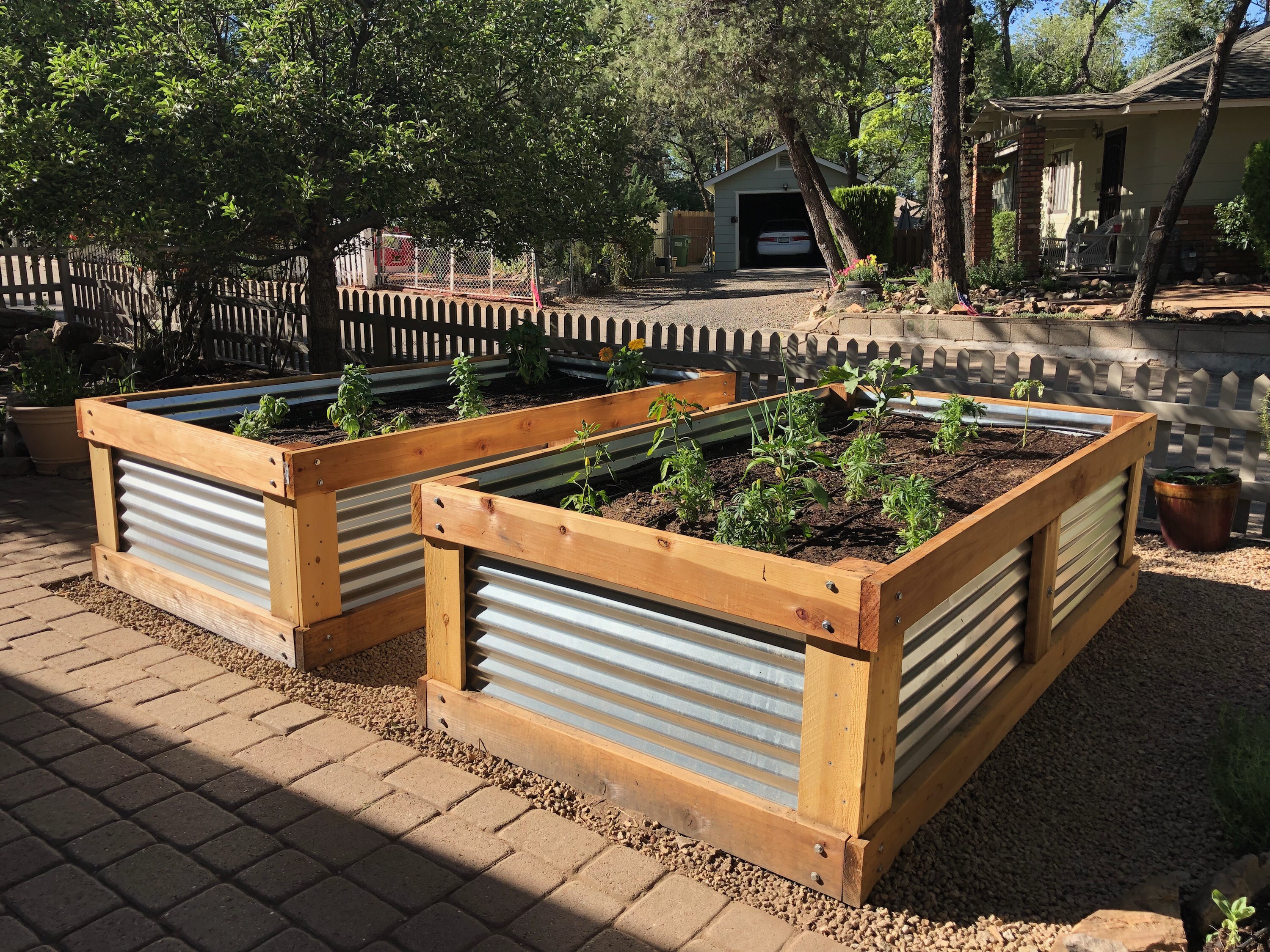 A Raised Metal Garden Bed Metal Garden Beds