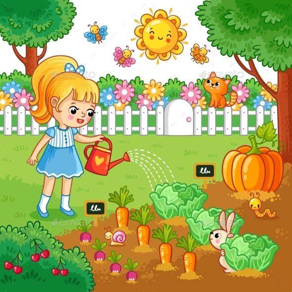 A Vegetable Garden Clipart