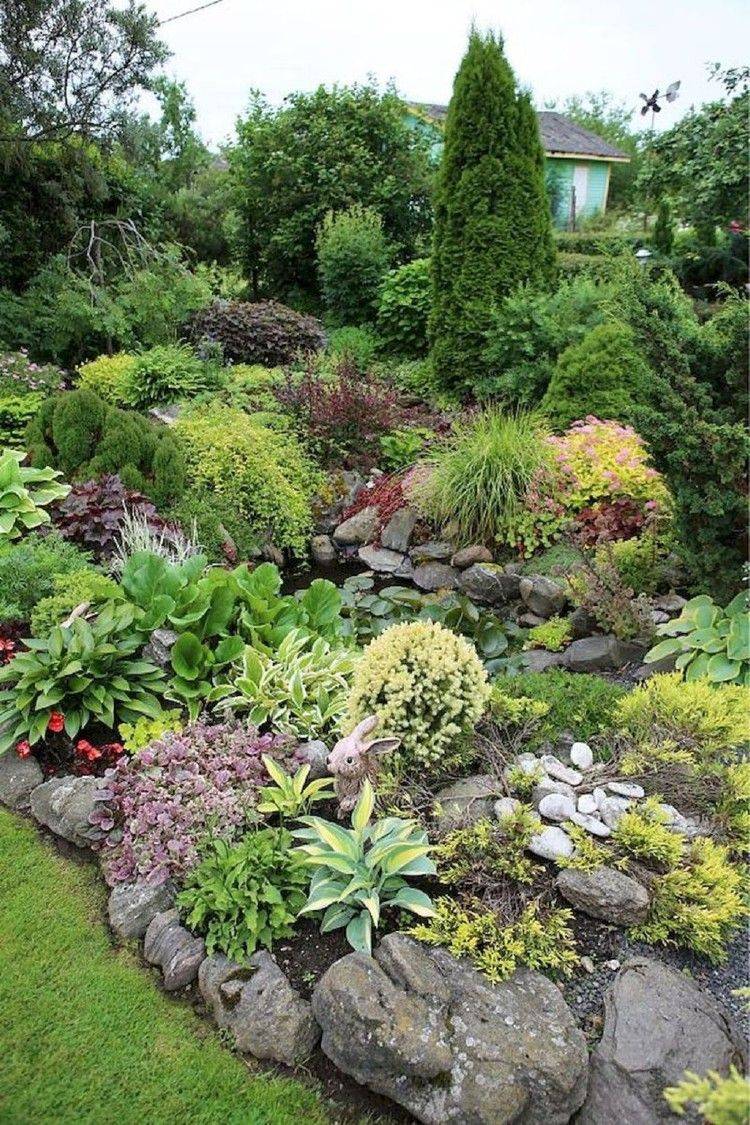 Beautiful Front Yard Rock Garden Landscaping Ideas