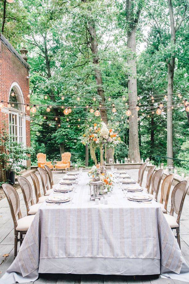 Dinner Party Wedding Reception