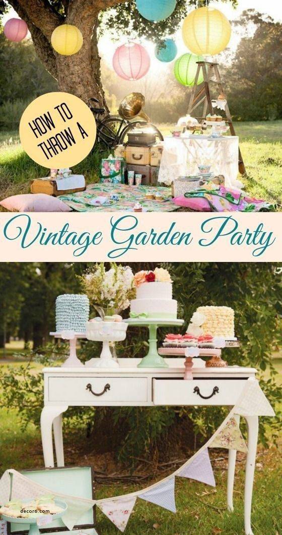 Karas Party Ideas Vintage Enchanted Garden Birthday Party