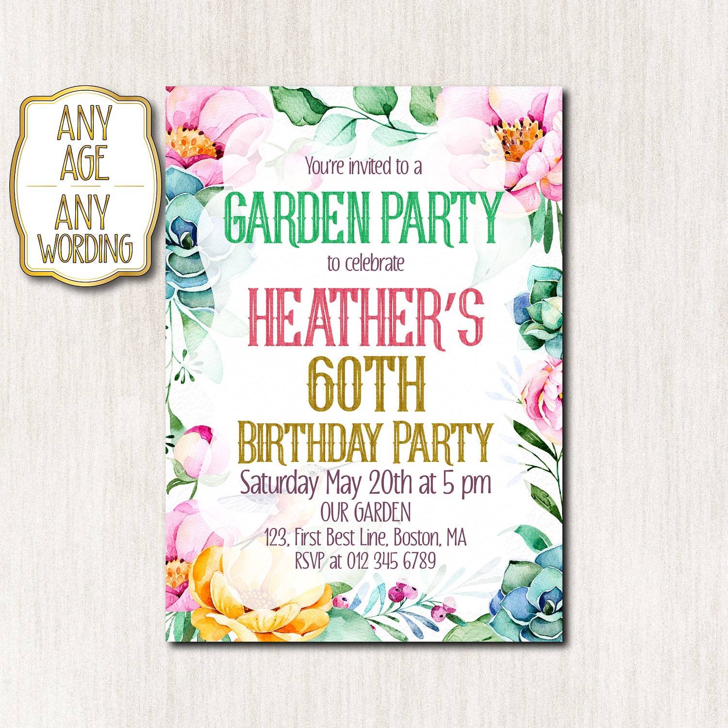 Different Invitation Wording