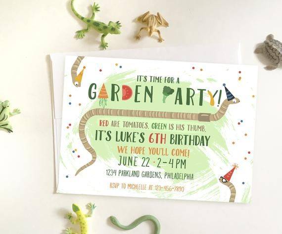 Garden Party Invitations