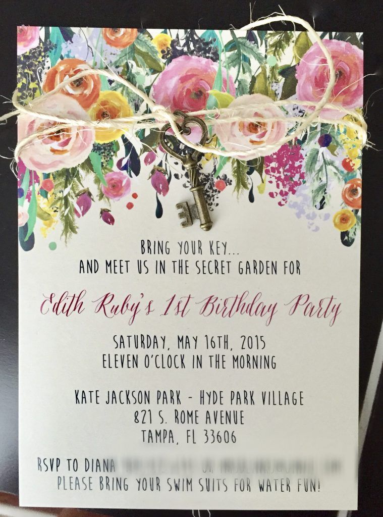 Spring Party Invitation Outdoor Party