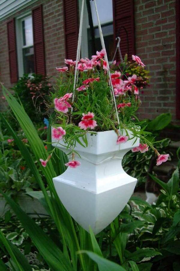 Antique French Vintage Style Metal Garden Planter Window Box Trough