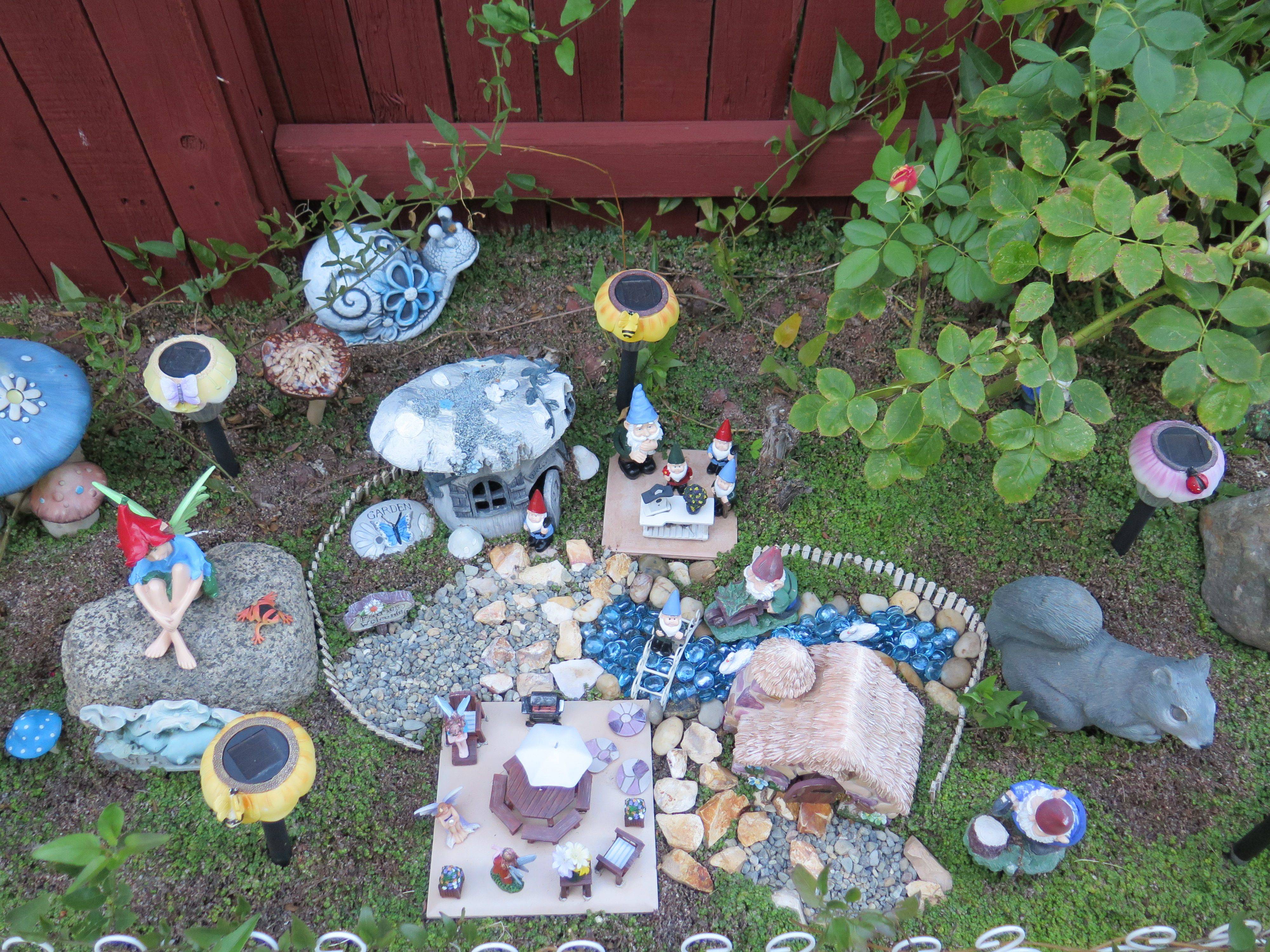 Gnomefairy Garden Bird Bath