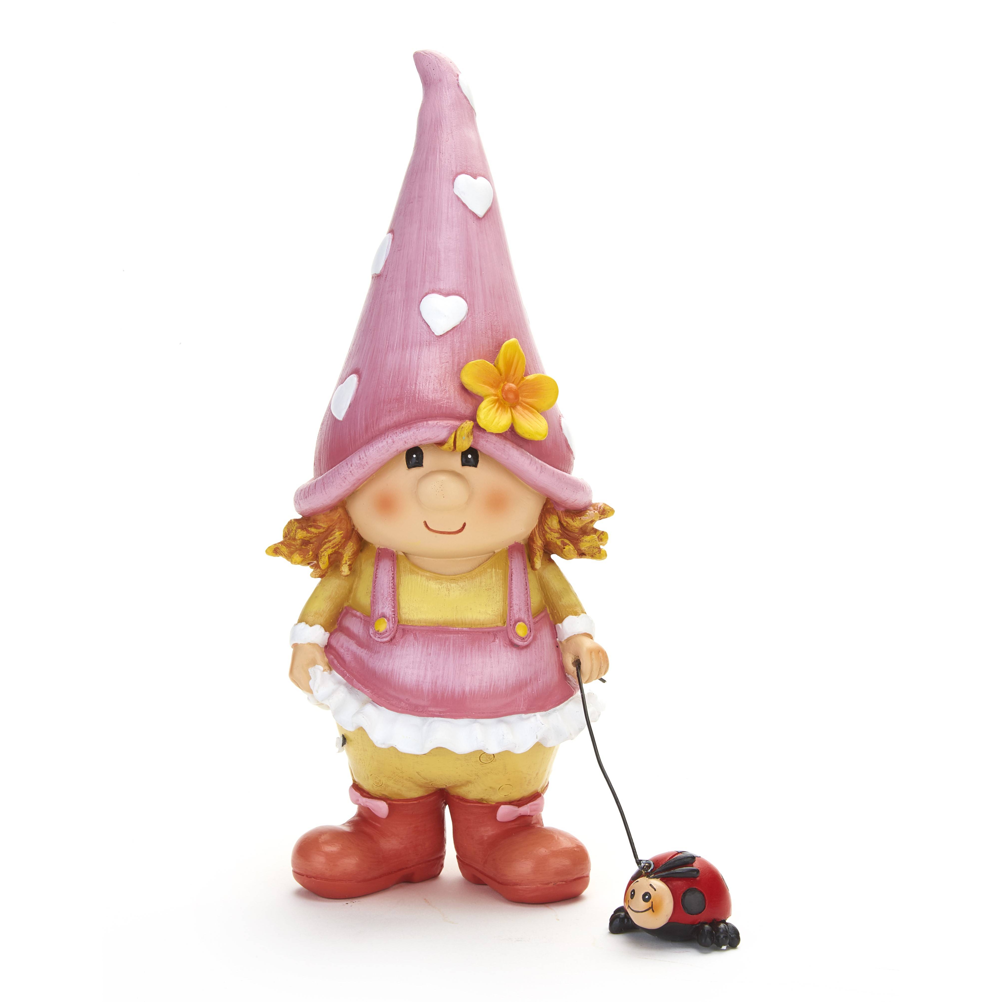 Happy Gnome Garden Gnomes Statue Garden Decor Fountains