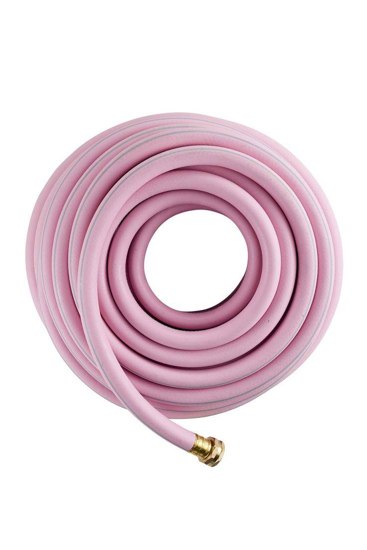 Pink Garden Hose Reel Garden Design Ideas