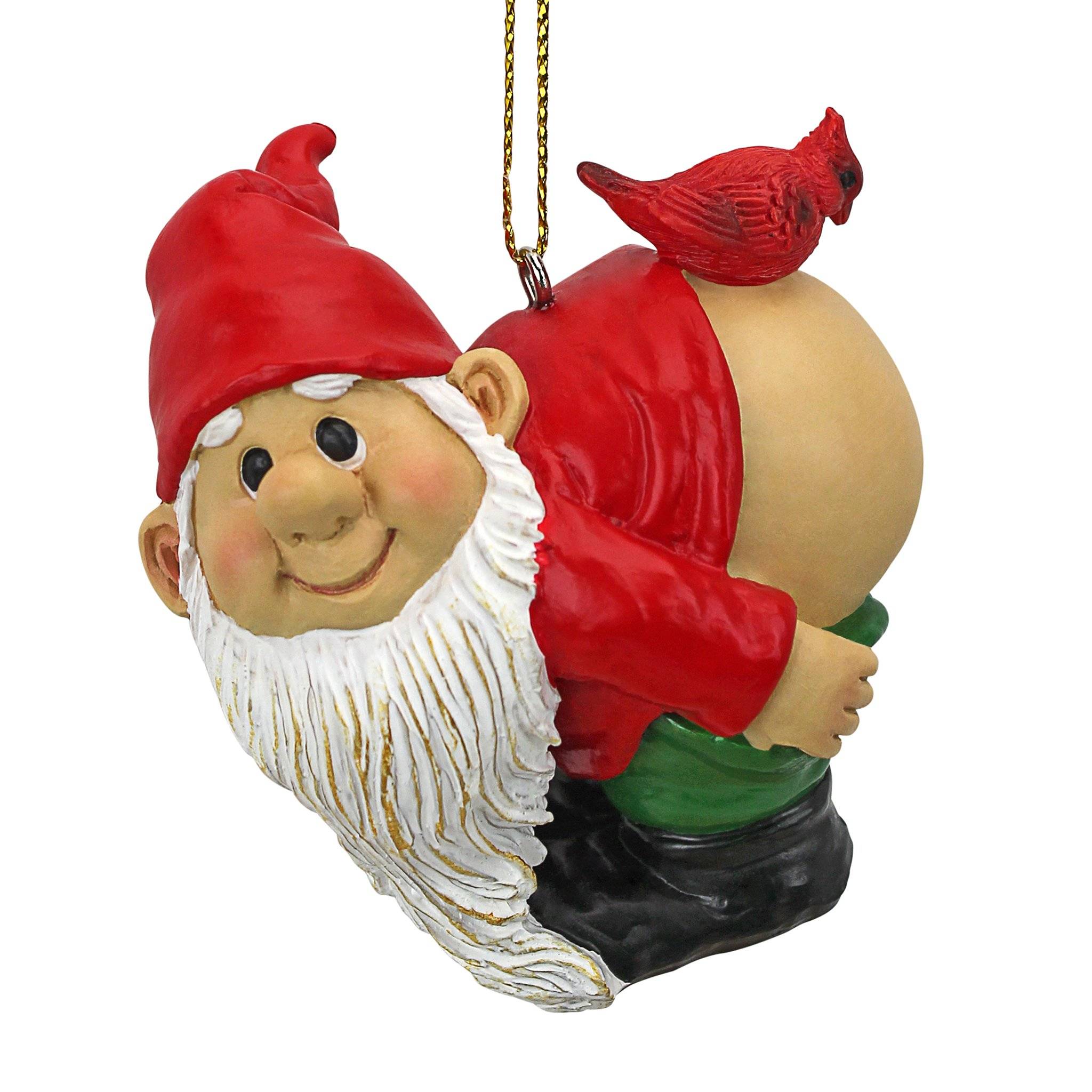 Design Toscano Christmas Ornament Garden Gnomes Figurine Loonie