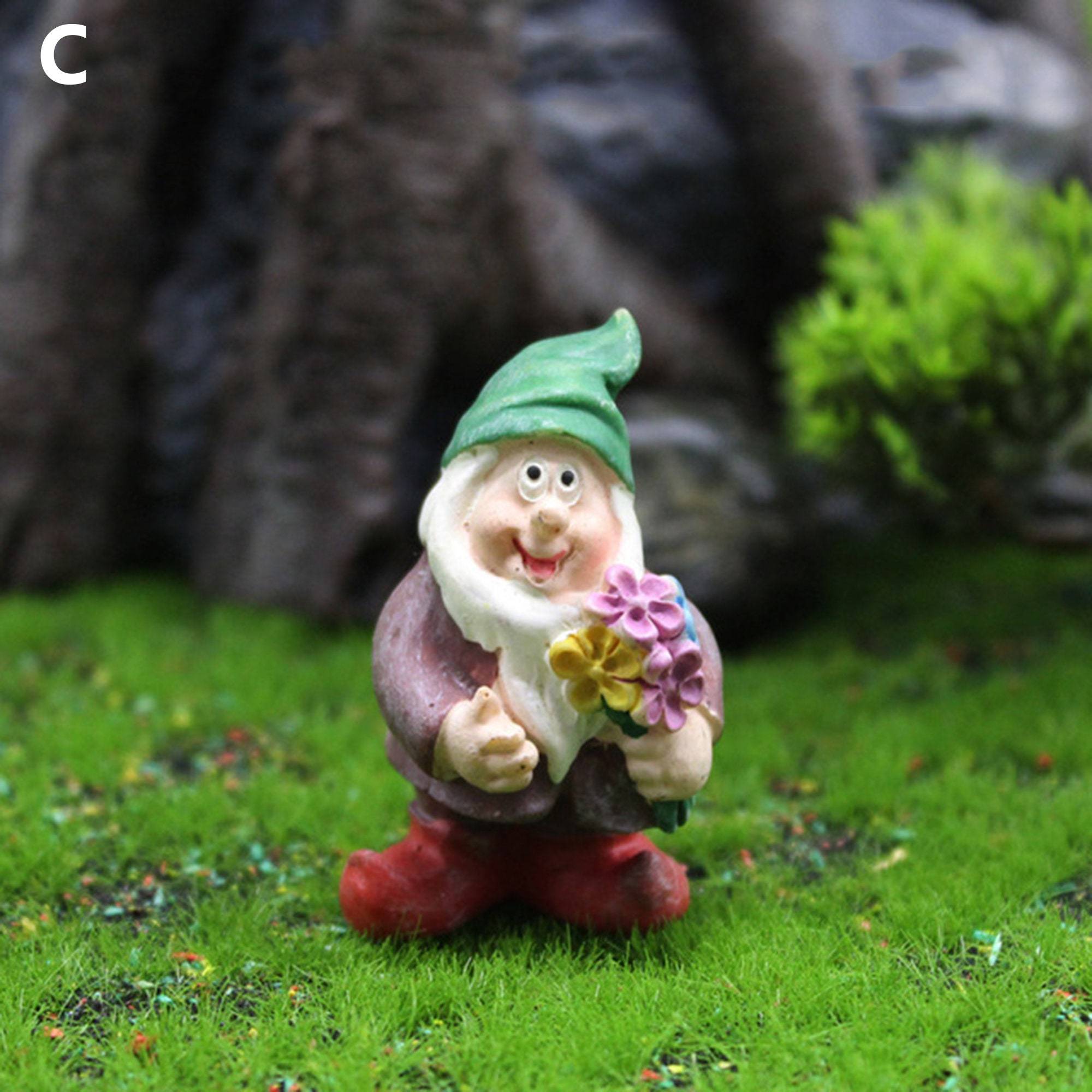 Garden Gnome Statue Rocker Ornament Outdoor Yard Lawn Patio Figurine