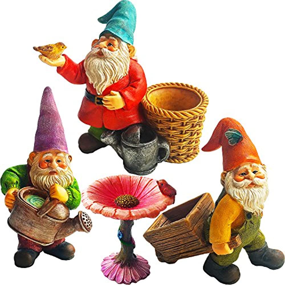 Mini Gnomes Garden Decorations Drunk Dwarf Garden Gnomes