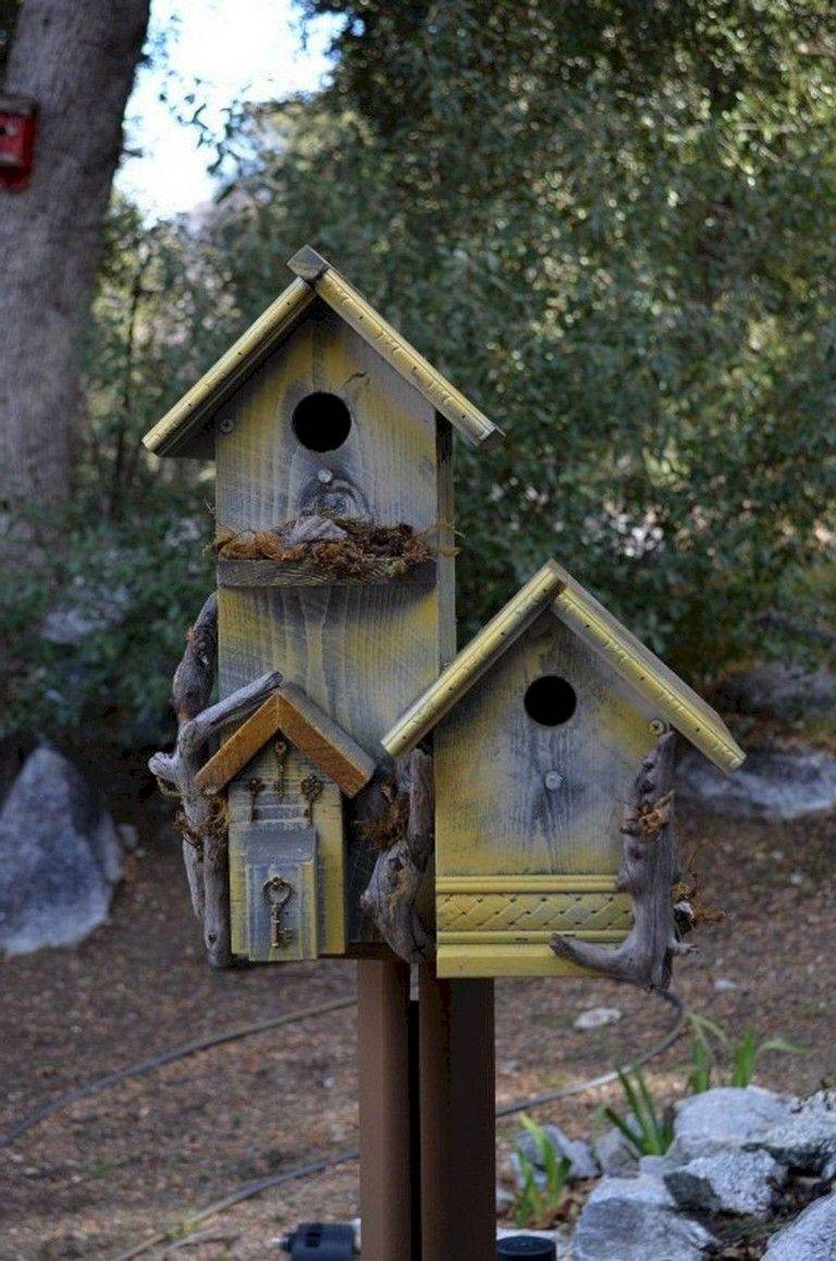 Beautiful Stand Bird House Ideas