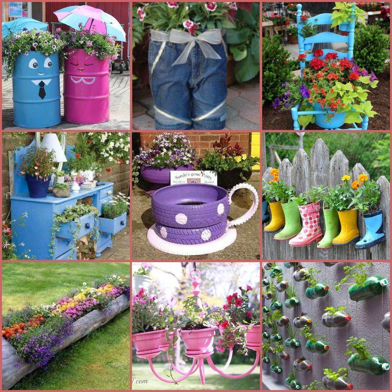 Creative Recycled Planter Ideas