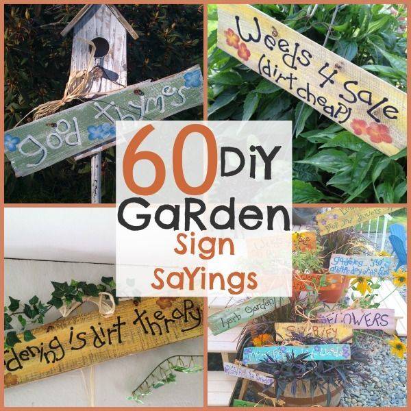 Creative Garden Sign Ideas