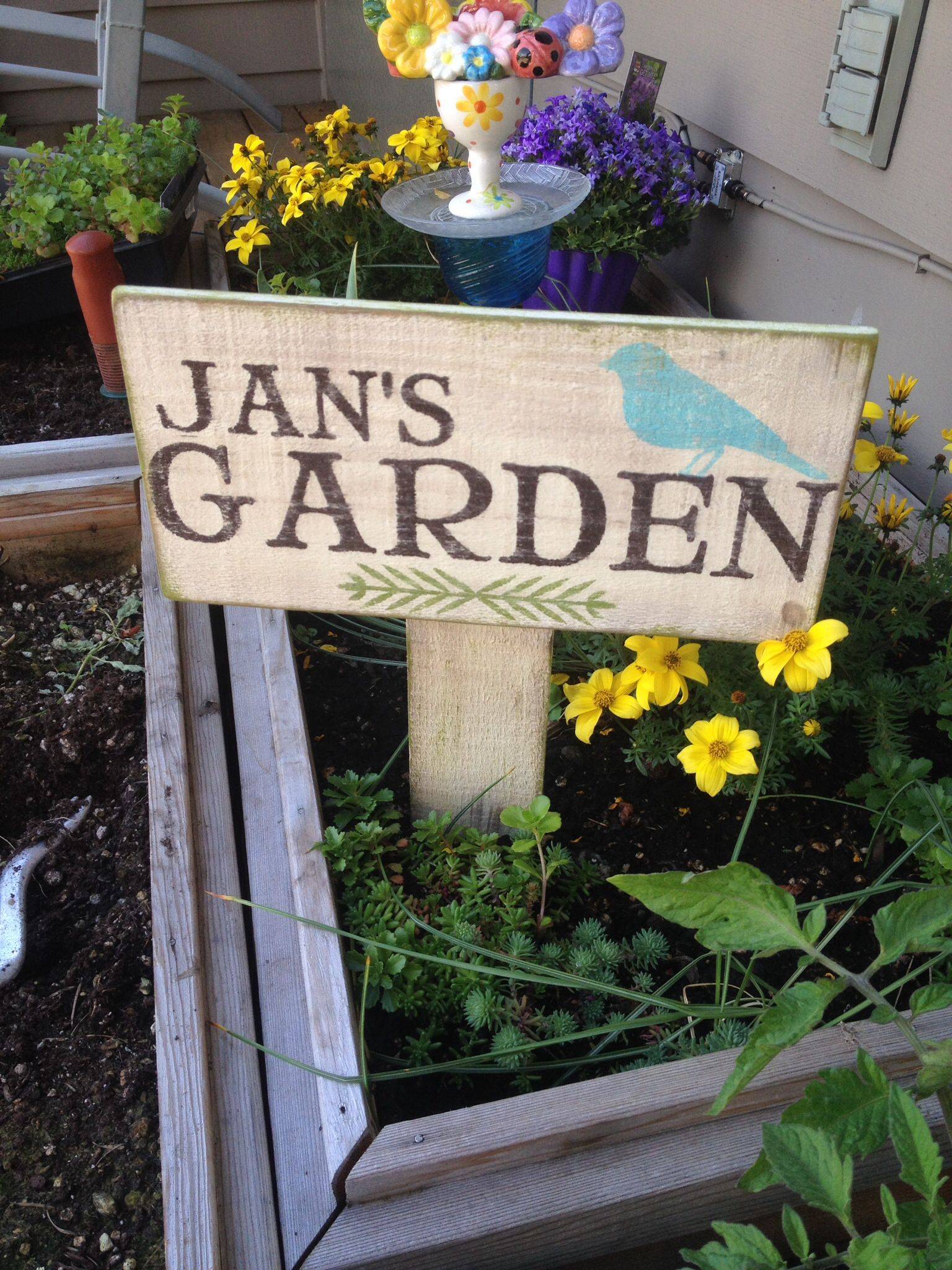 Garden Sign Garden Tour Sign
