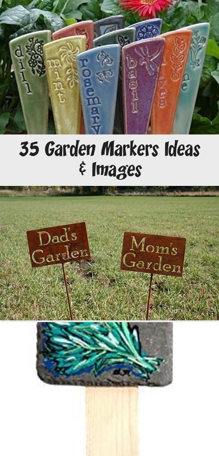 Painted Rocks Vegetable Garden Markers