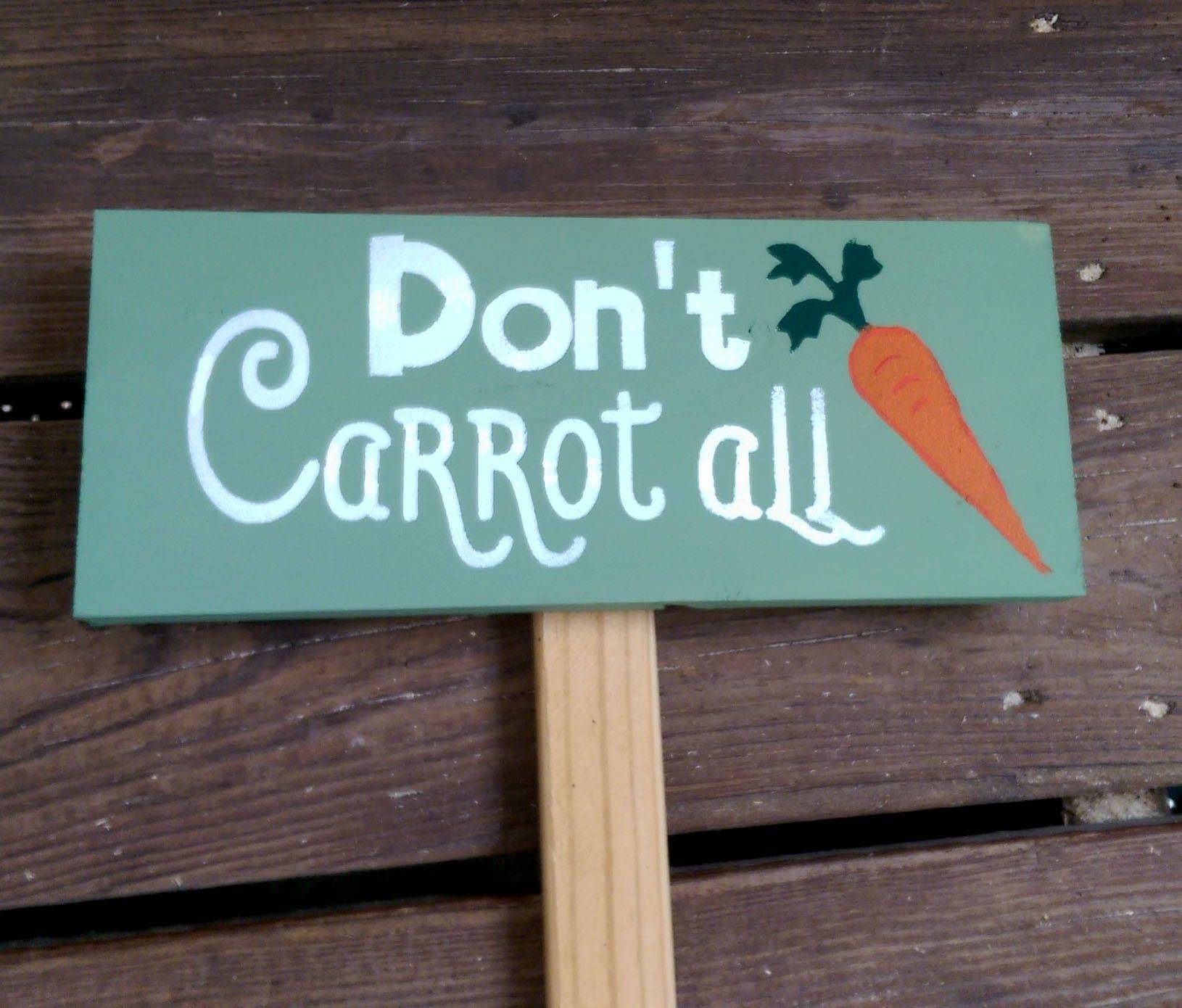 Carrot Garden Sign