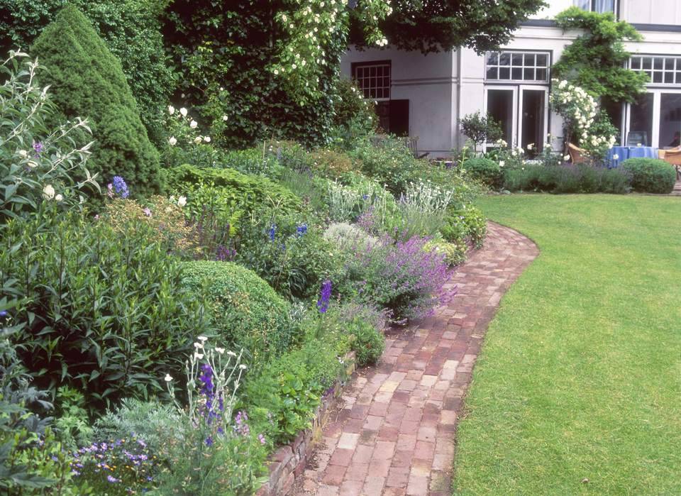 Border Variety Contrast Small Yard Landscaping