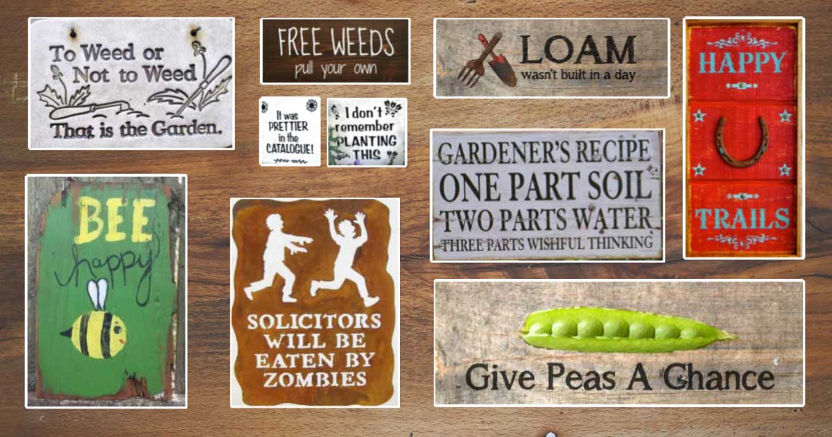 Images Funny Garden Signs