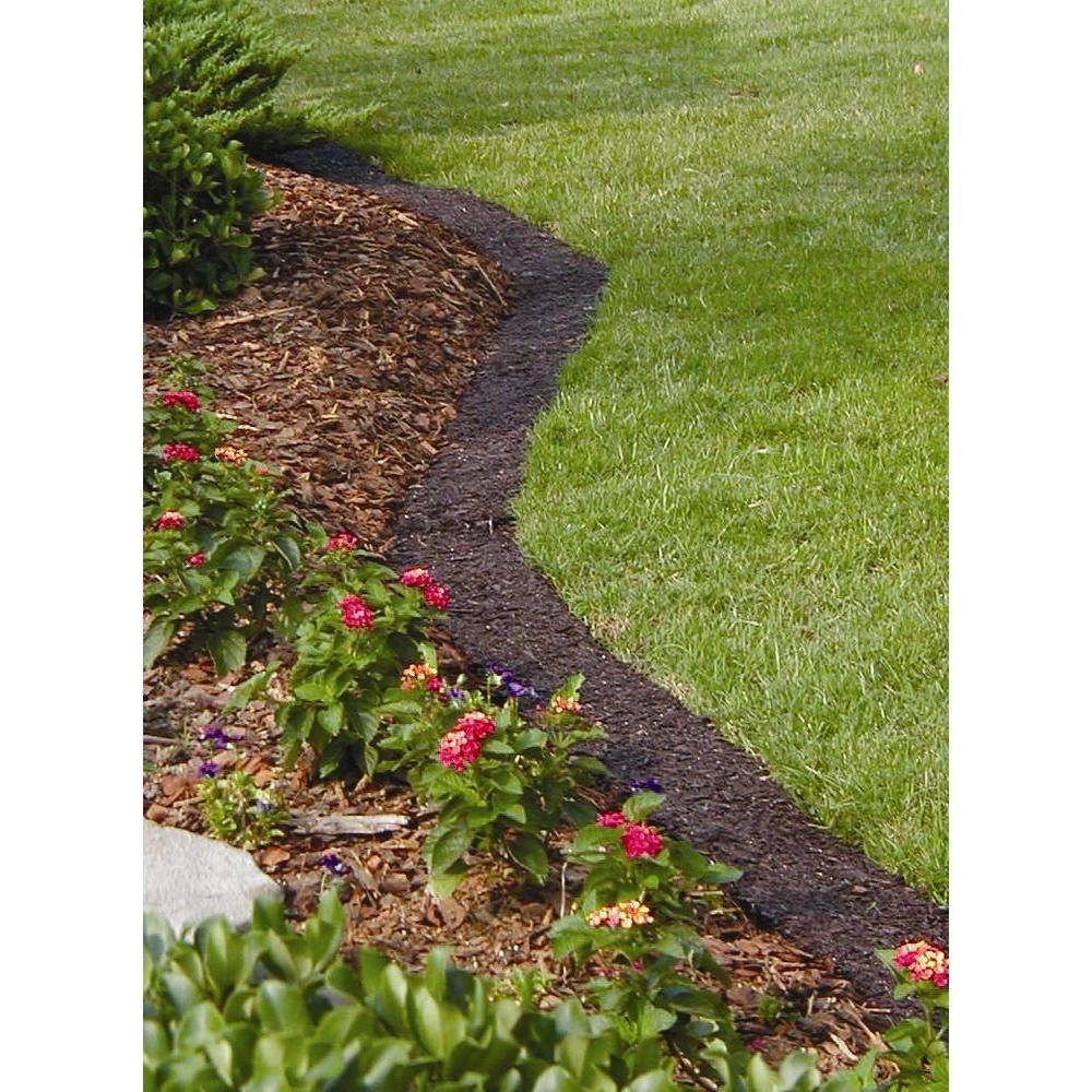 Ecoborder Ft Brown Rubber Curb Landscape Edging Countcurbbrn