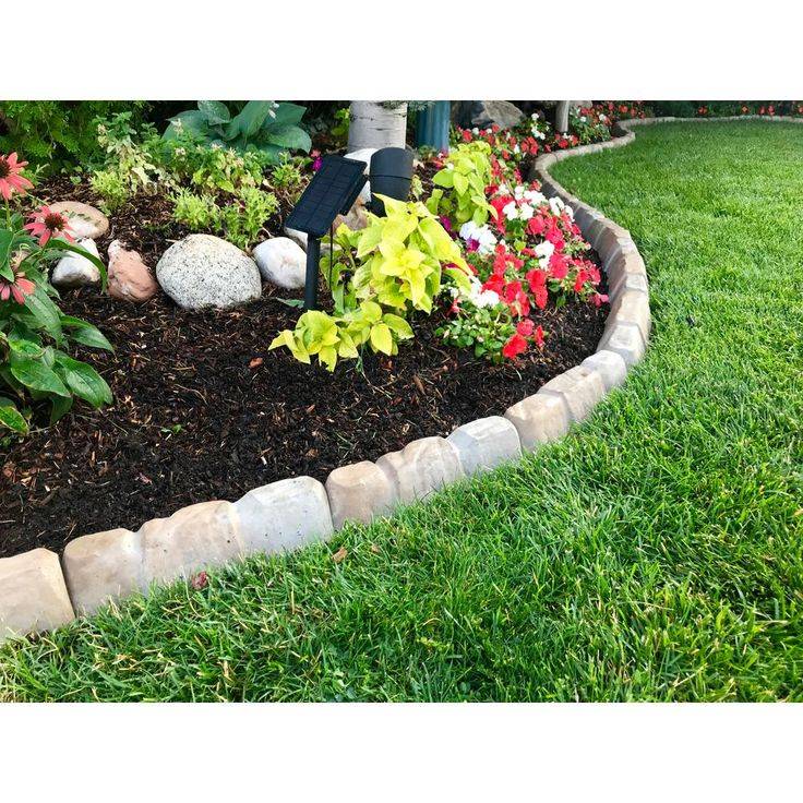 Ecoborder Ft Brown Rubber Curb Landscape Edging Packcurbbrn