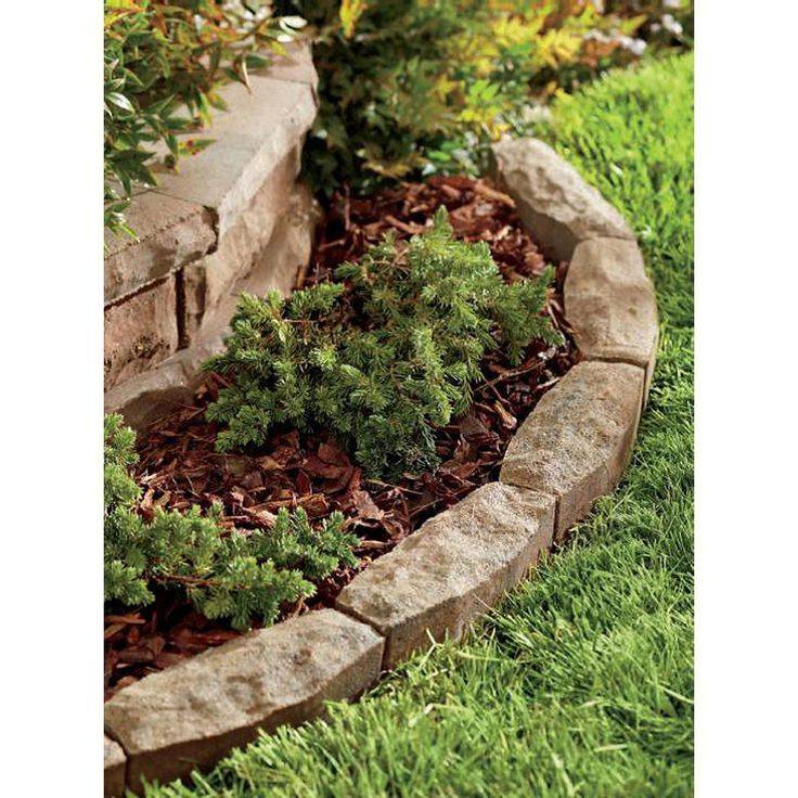 Gorgeous Stone Garden Edging Design Ideas