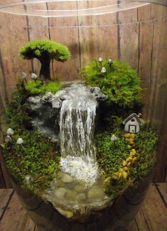 Fairygarden Fairygardens Wasserfall