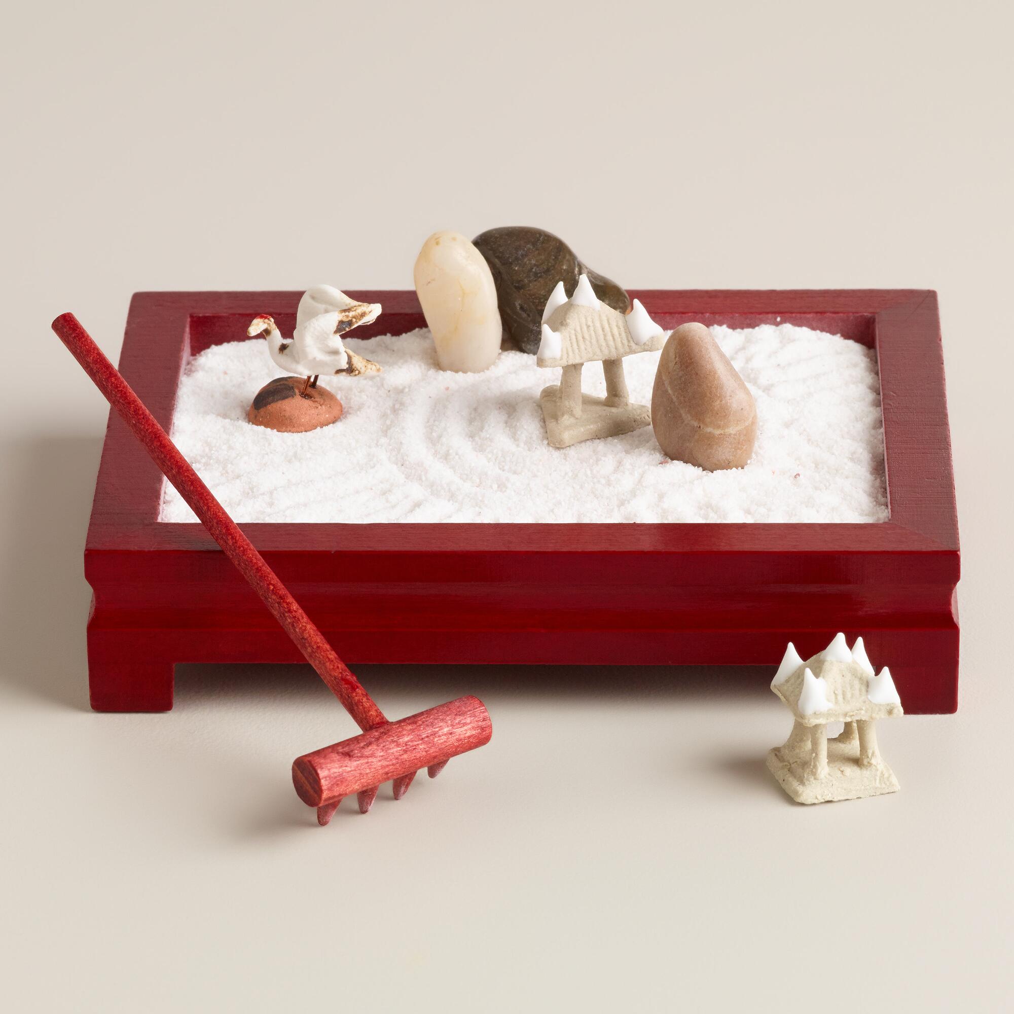 Mini Zen Garden Sand Garden Diy Kit Fidget Toy Coworker