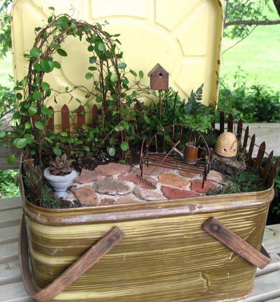 Miniature Orange Fairy Garden Trellis Fairy Garden Supplies Craft