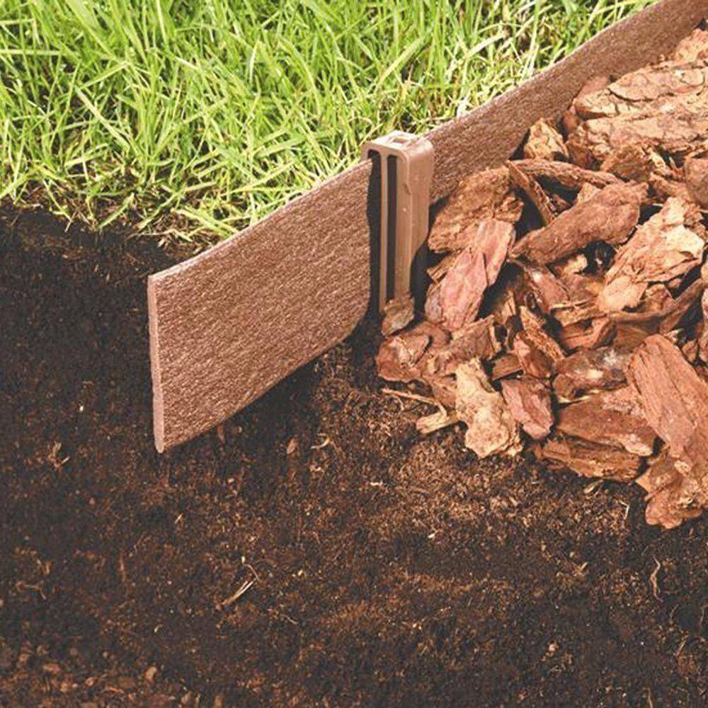 X Ft Brown Landscape Lawn Edging