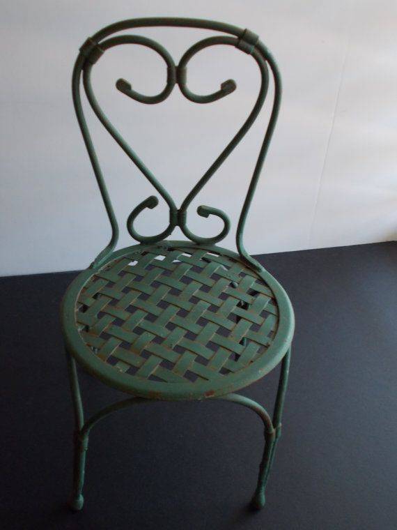 Repainted Antique Metal Patio Chairs Gartensitznischen