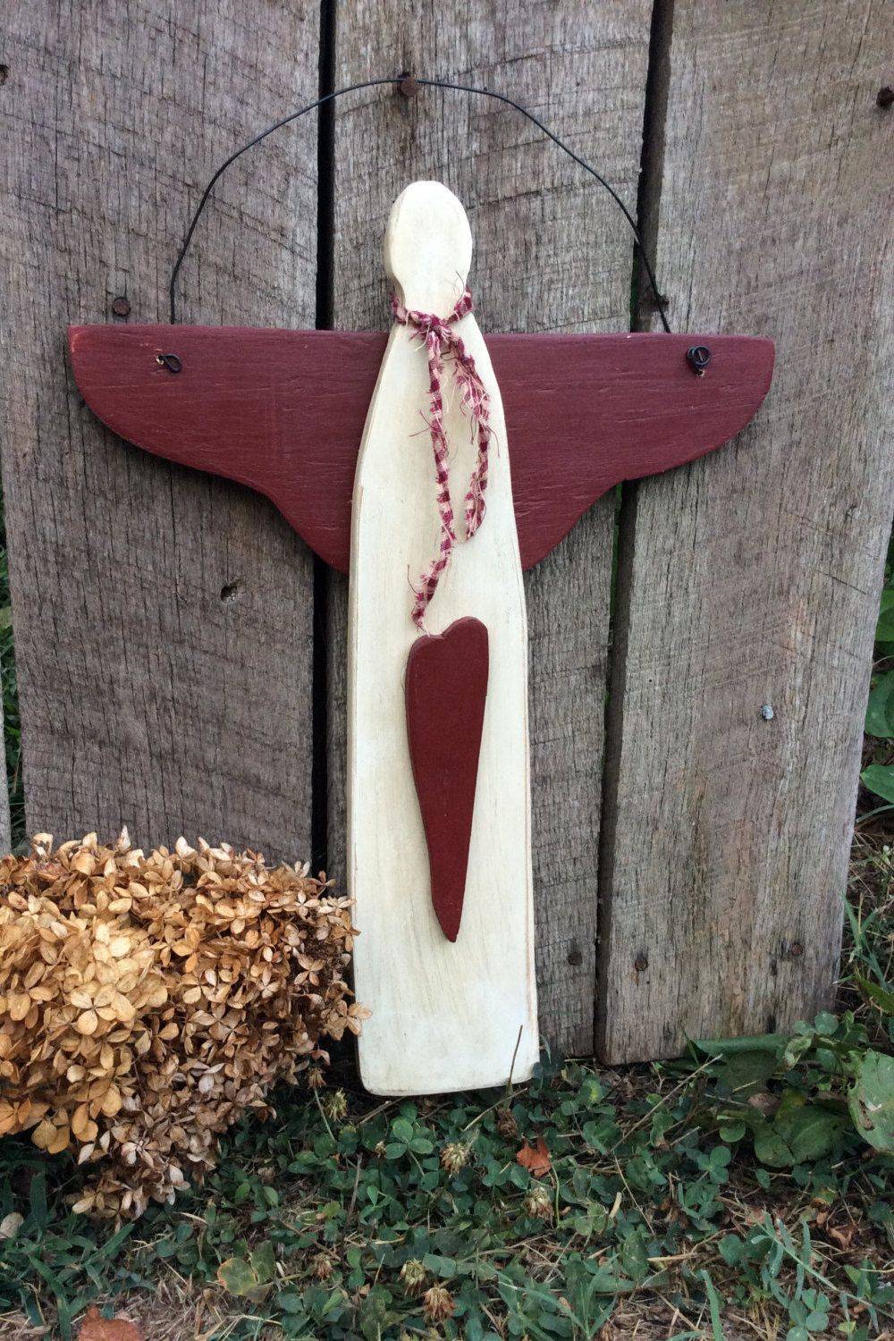 Primitive Wood Angel Pattern