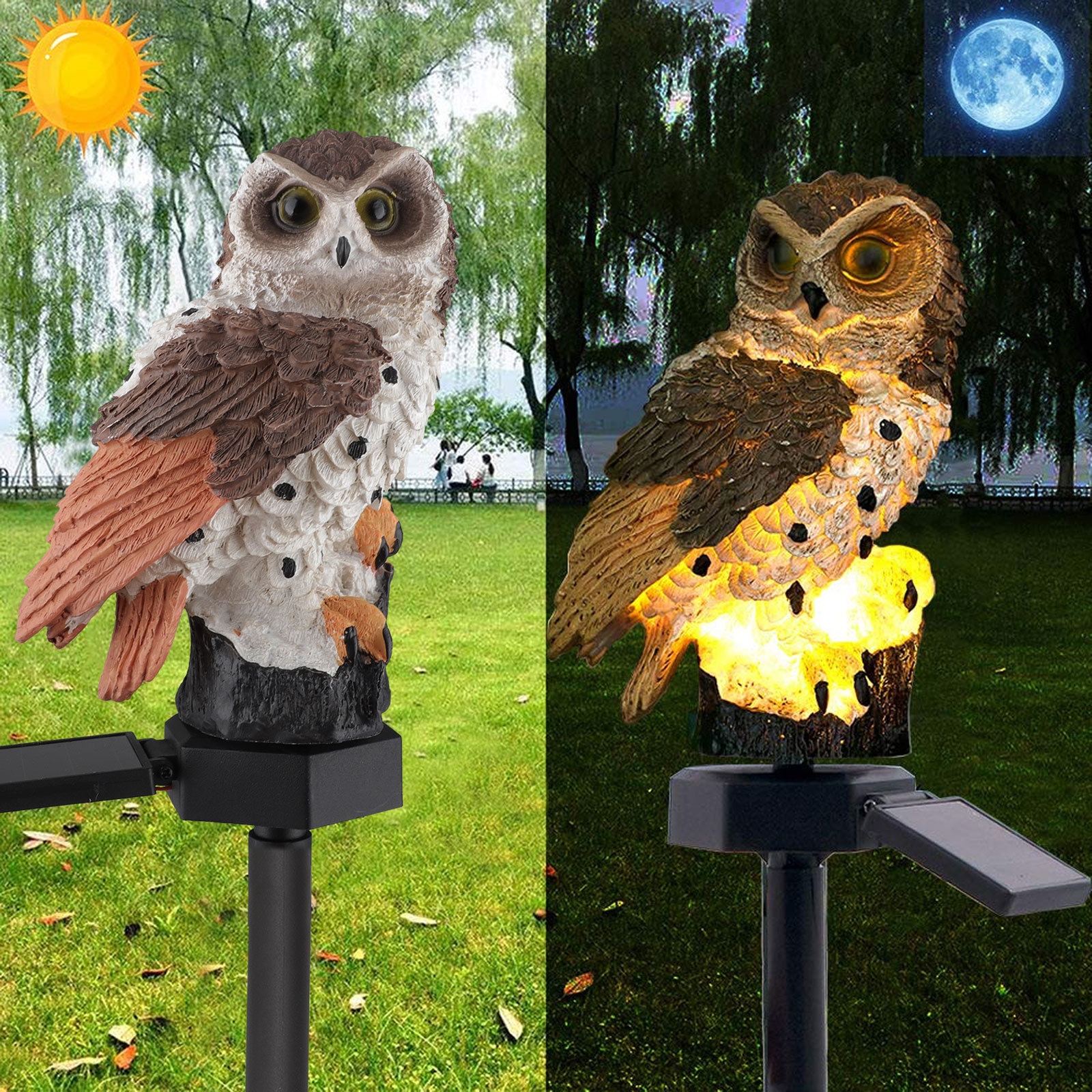 Hummingbird Decor Led Solar Powered Acrylic Lights Color Changing