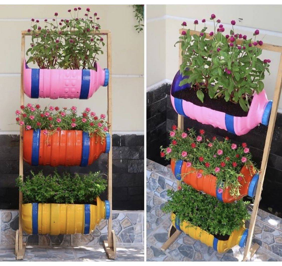 Plastic Bottle Planter