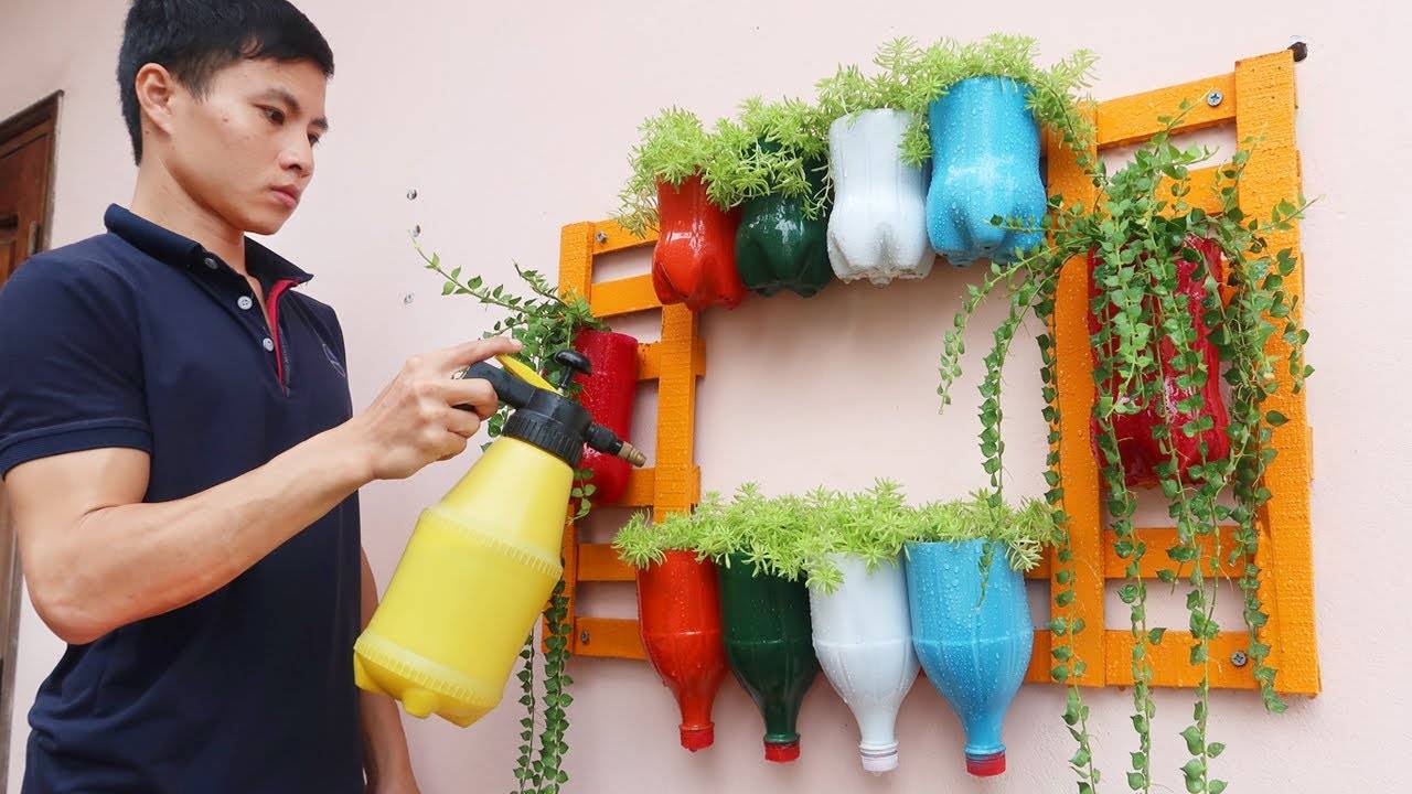 Plastic Bottle Vertical Garden Ideas
