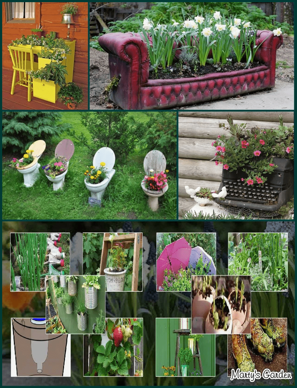 The Ordinary Recycled Garden Planters Garden Lovers Club