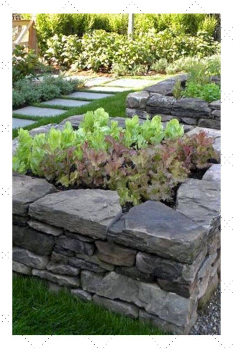 Beautiful Raised Flower Bed Stone Border Httpswwwonechitecture