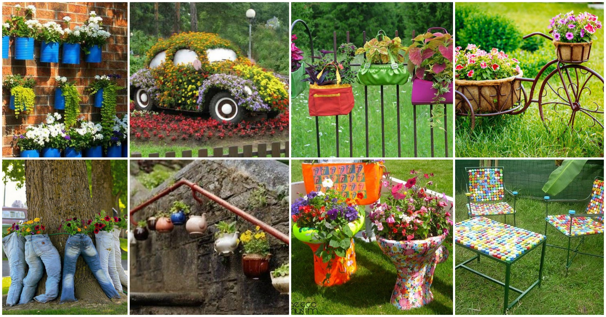 Stunning Recycled Gardening