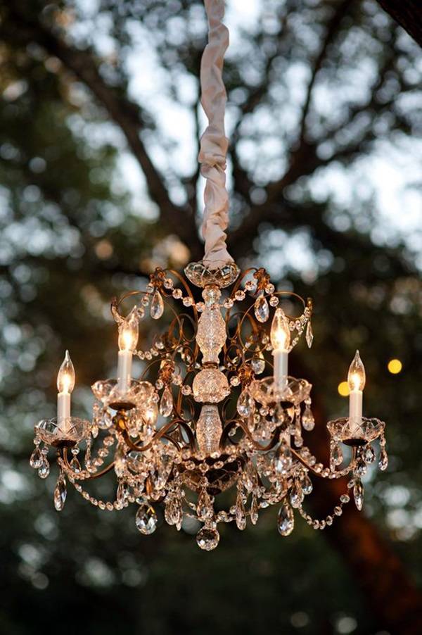 Stylish Garden Chandelier Ideas