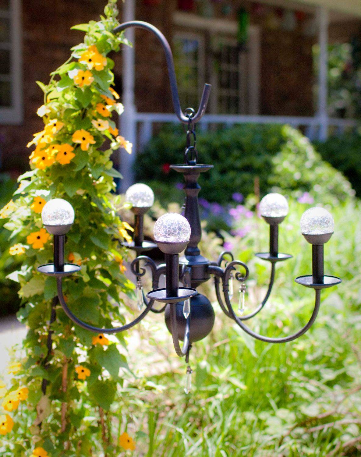 23 DIY Outdoor Solar Garden Chandelier Ideas You Must Look SharonSable