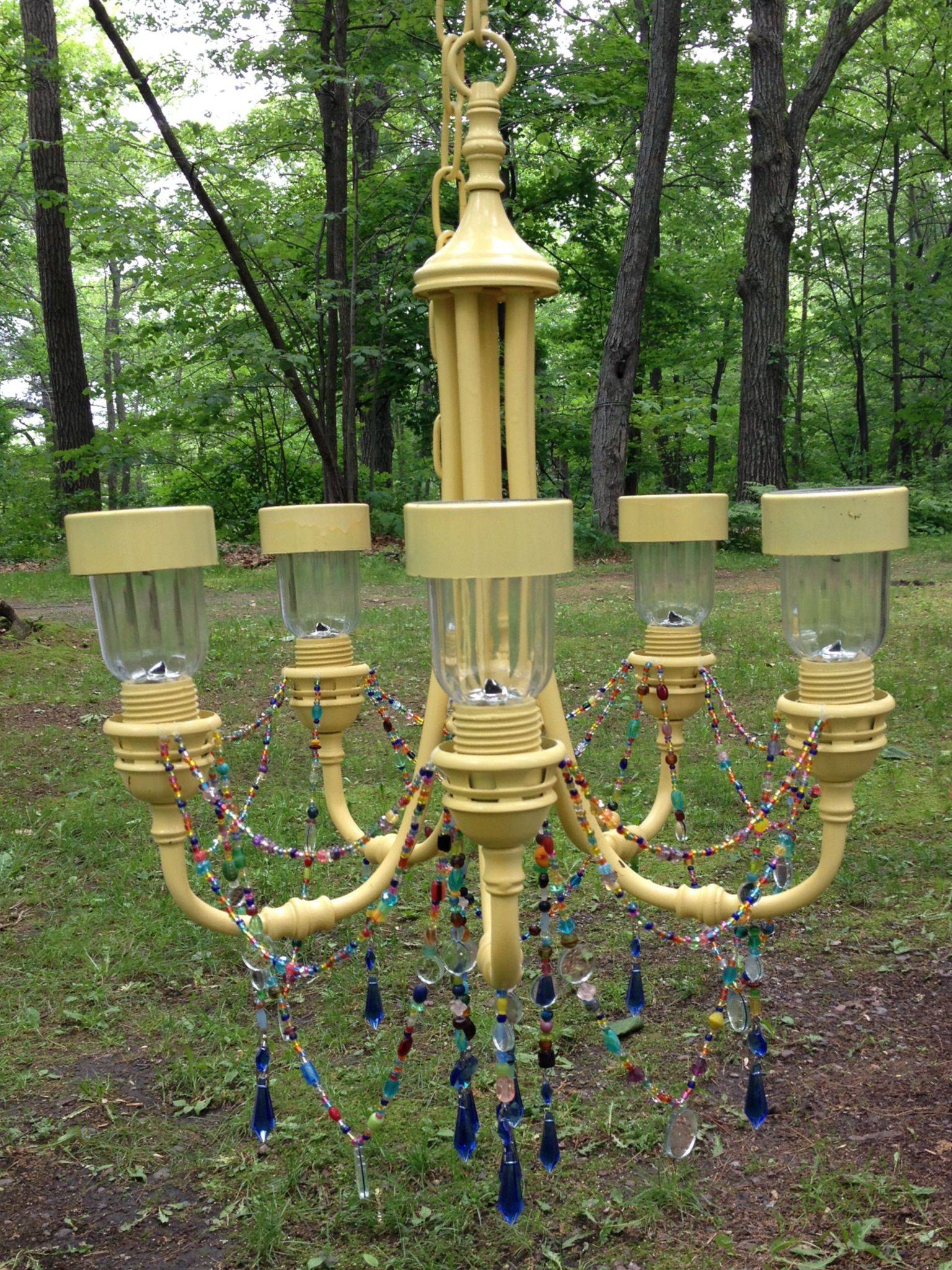 Diy Solar Chandelier Daytime