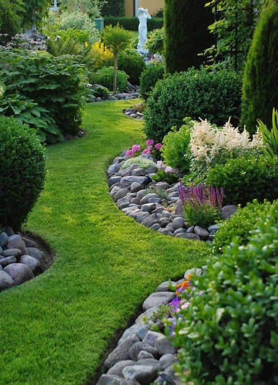 The Dry Stream River Rock Garden