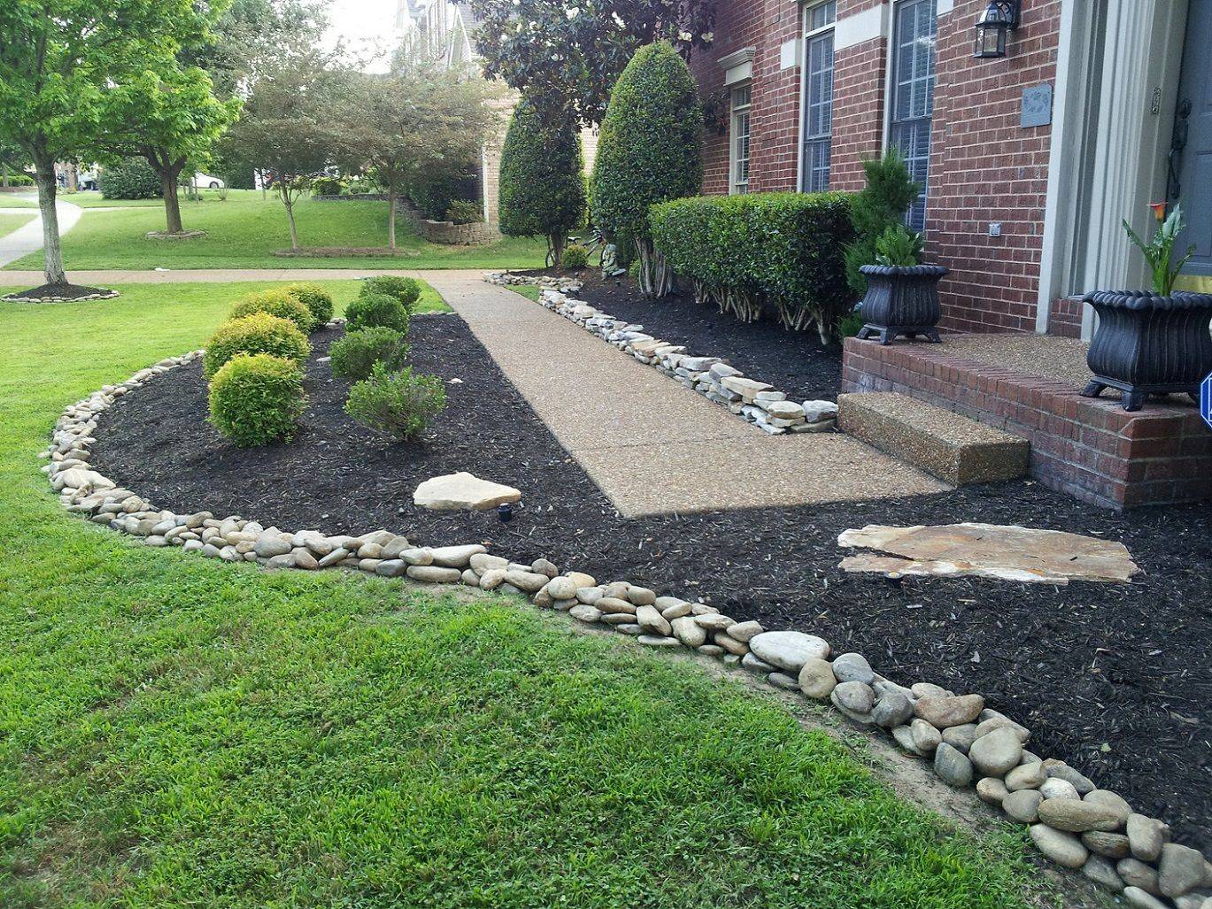 Top Best Stone Edging Ideas Exterior Landscaping Designs