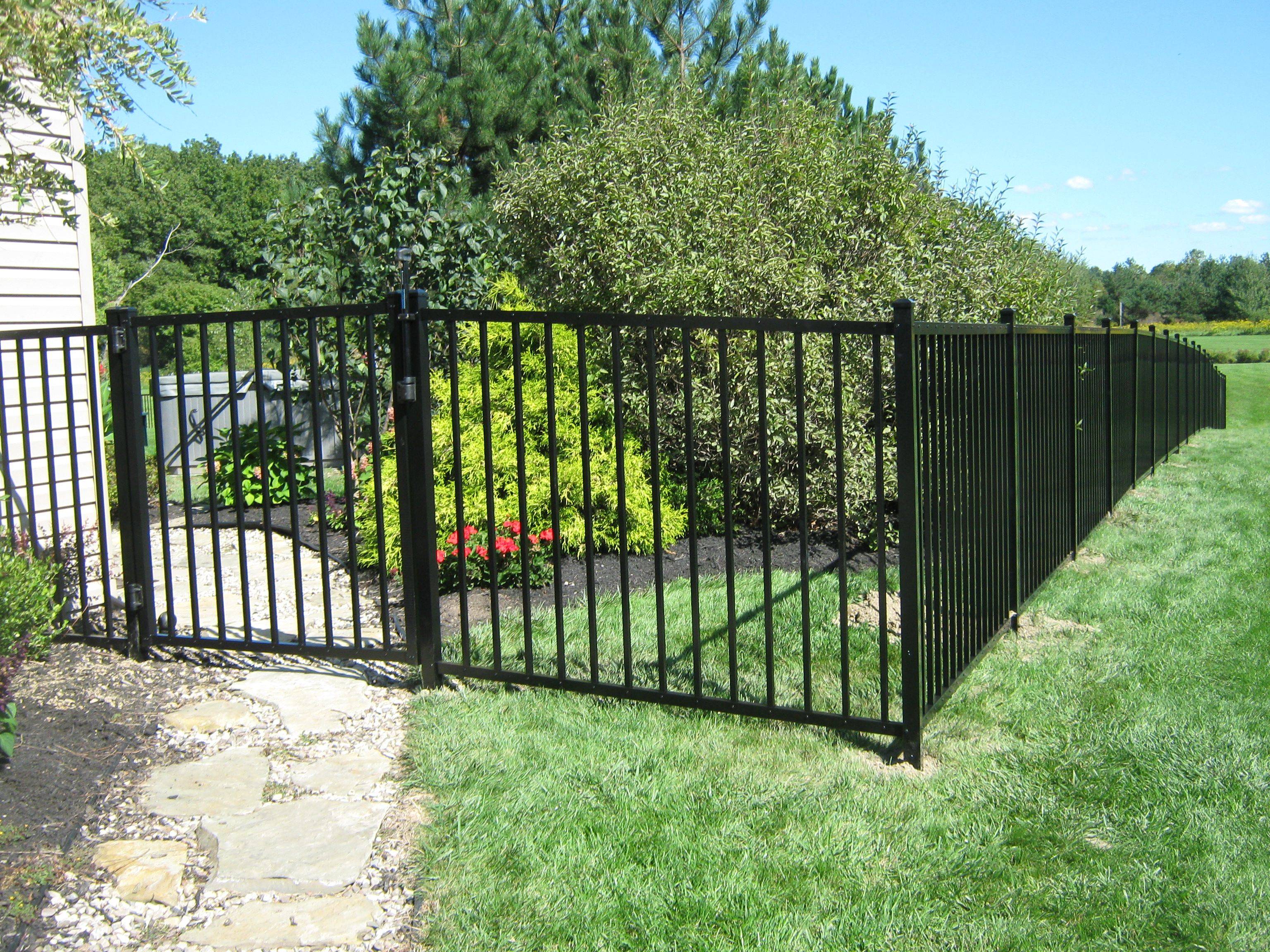 Black Aluminum Garden Fence